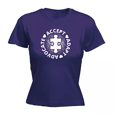 Accept Adapt Advocate - Funny Womens T-Shirt Tshirt T Fashion Tees Tee Shirts • $22.56