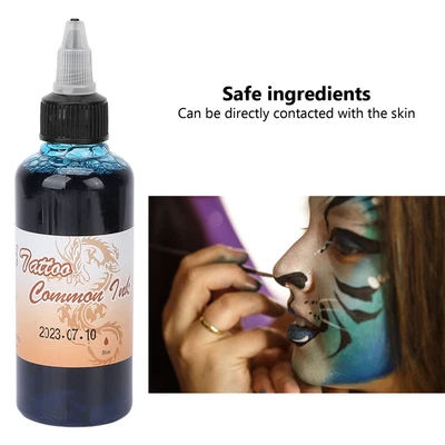 £17.36 • Buy (Blue)Body Paint Matte DIY Makeup Festival Temporary Tattoo Face Paint Ink LEL