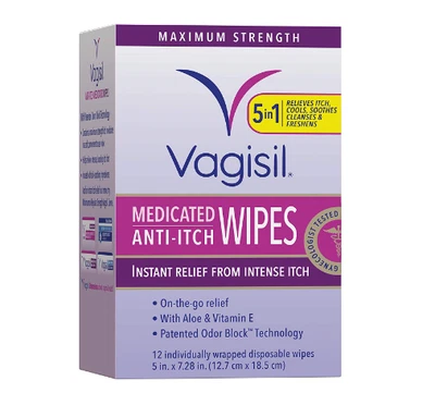 $7.90 • Buy Vagisil Anti-Itch Feminine Wipes, Max Strength, Gynecologist Tested, 12-Pack