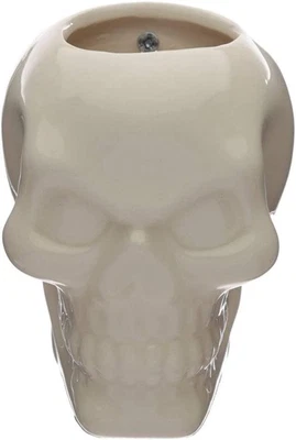 £8.46 • Buy Ceramic Skull Garden Wall Planter/Plant Pot