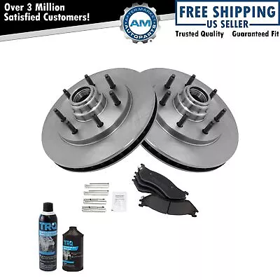 Front Disc Brake Pad & Rotor Kit W/Chemicals For Ford Truck 2WD 2x4 • $167.99