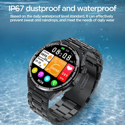 $62.99 • Buy 1.6'' HD Touch Screen Smart Watch Men Bluetooth Answer/Make Call/Voice Sports