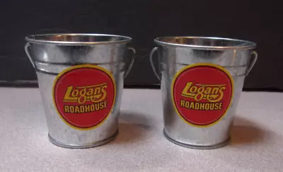 Logan's Roadhouse Mini Miniature Buckets Lot Of (2) Pails • $12.99