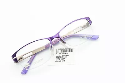 SKAGA 2534-U SORMI 109 Lilac 49-15-130 Half Frame TITANIUM Flex Hinge ITALY S769 • $24.99