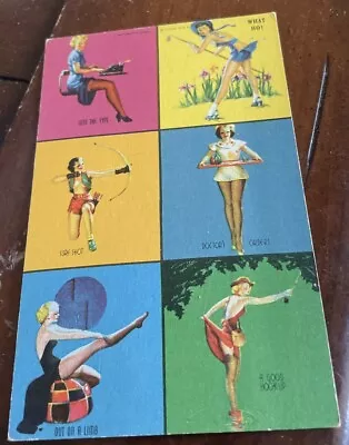  1940s Mutoscope Glamour Girls Pin-Up Card Multi Image Card • $4.99