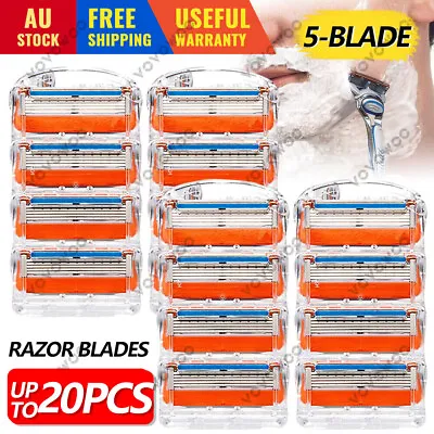 Replacement For Gillette Fusion Razor Shaving 5 Blades Trimmer Refill Cartridges • $8.95