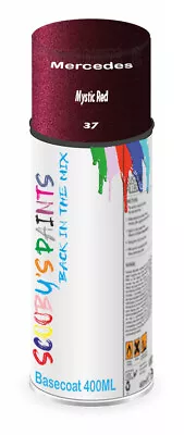 For Mercedes Paint Spray Aerosol Mystic Red Code 37 Car Can Scratch Fix Repair • £17.10