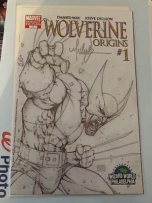 Wolverine Origins 1 Sketch Cover Signed By Michael Turner Wizard World Philly • $124.99