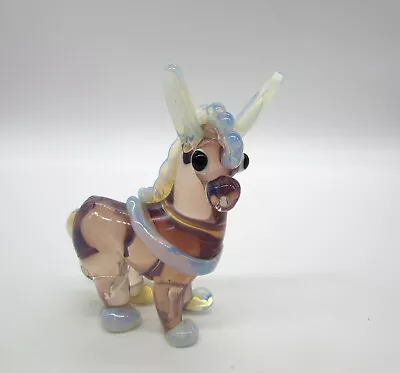 Vintage 1960 Barovier & Toso Opalescent Glass Murano Donkey Figurine • $399.99