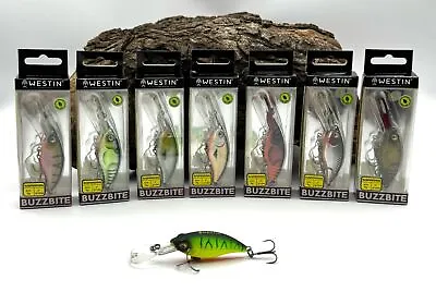 Westin Buzzbite Crankbait 5 Cm 6g 8 Colors 50 Mm Hardbait Wobbler DA DER ANGLER • £7.73