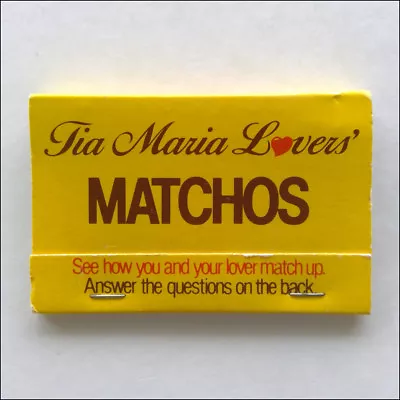 Tia Maria Lovers' Matchos Matchbook (MK44) • $4.99