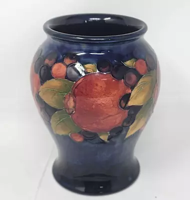 William Moorcroft Art Pottery POMEGRANATE / Grape Vase  6  Tall - EXCELLENT • $199.99