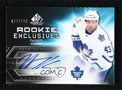 2010-11 SP Game Used Edition Exclusives /100 Nazem Kadri #RE-NK Rookie Auto RC • $53.15