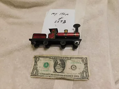 Vintage  Lehmann? Tin Penny Toy Steam Locomotive / Tender Floor Toy • $50