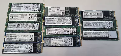 12x Faulty Laptop Desktop 128GB & 256GB SSD Joblot M.2 & NVMe Samsung Sandisk • £6.38