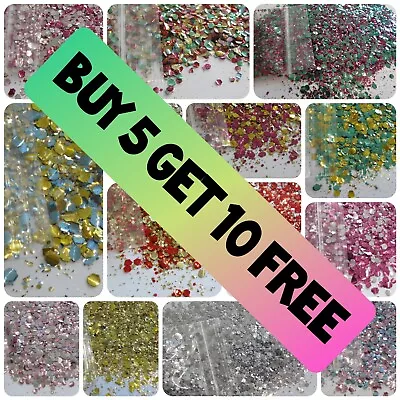 Biodegradable Glitter BUY 5 GET 10 FREE Festival Cosmetic Chunky Wax Melt Craft • £1.99