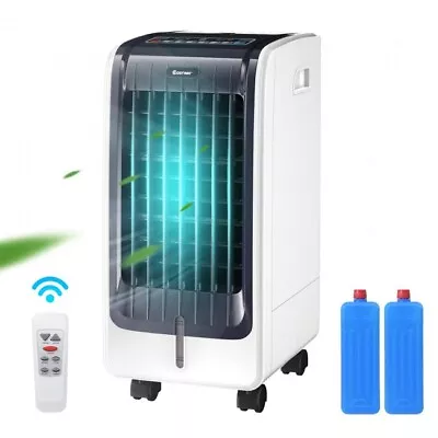 Mini Air Cooler Portable Cooling Evaporative Fan 8H Timer 3-Speed Remote Control • $123.94