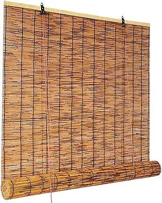 Outdoor Reed Roller Blinds Bamboo Blinds Bamboo Shades Retro Bamboo (20x40in) • $39.99