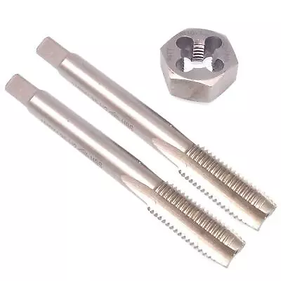 HSS M10 X 1.25mm Taper & Plug Tap & M10x1.25mm Hexagon Die Metric Right Hand Set • $20.25