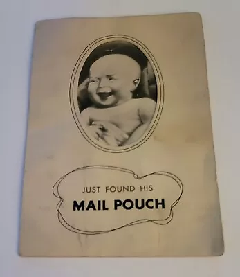 Vintage  Baby  Just Found His Mail Pouch Tobacco Trade Card Print Advertising • $7.60