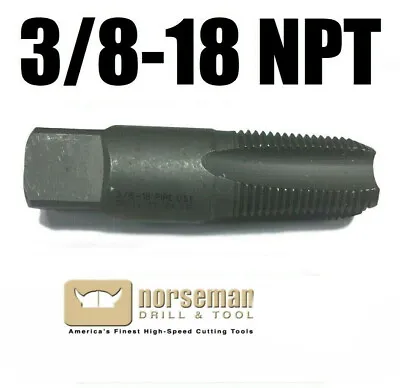 3/8-18 NPT Pipe Tap High Carbon Steel Brand New 3/8  Pipe Tap Norseman 56930 • $13.90