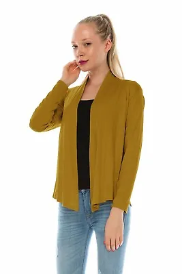 $21.99 • Buy JDStyle Women's Basic Long Sleeve Open Front Cardigan - AT1190 (Size:S-5X)