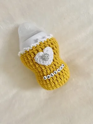 Baby Bottle Cover Personalised Crochet All Brands  • £11.99