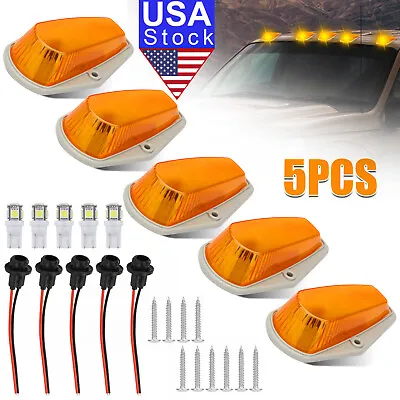 5Pcs For FORD F150 F250 F350 1980-1997 Amber Roof Top Cab Lights Marker Lights • $24.98