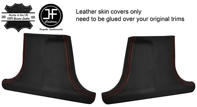 Red St.2x Lower B Pillar Leather Covers Fits Mercedes W202 C Class Saloon 93-00 • $168.29