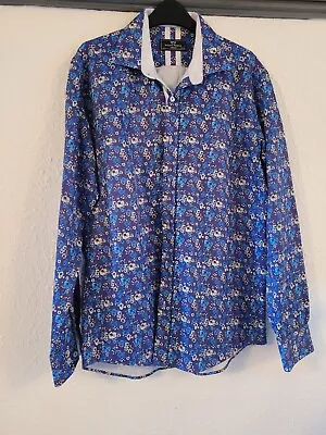 Mens Makrom London Shirt Floral Design Size L • £14.99