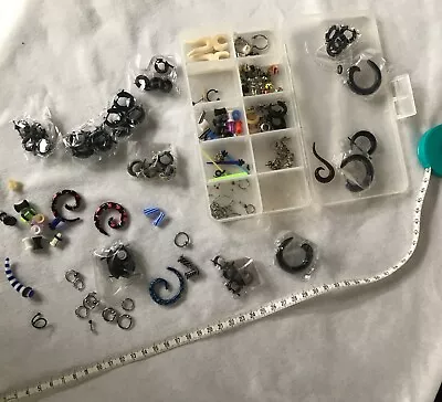 Lovely Collection Of Earrings/nose Rings/wooden/glass/metal Various Sets/colours • £20