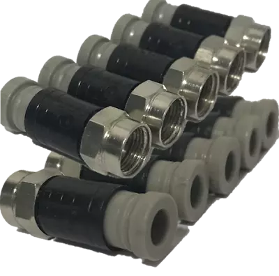 Compression F Connectors For Wf65 Ct63 Twin Sky Q Sky+hd Cable CMX65 - 20 Pack • £12.99