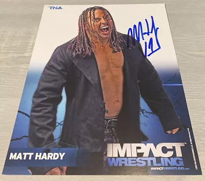 Matt Hardy Impact Wrestling Promo Reprint Autographed Signed 8X10 Photo W/COA • $19.99