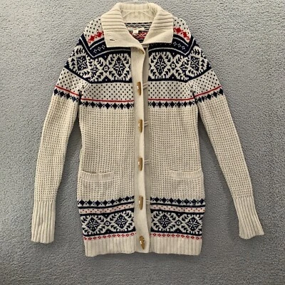£33.53 • Buy Levi's Sweater Dress Womens Large Beige Blue Nordic Winter Comfort Knit Wool
