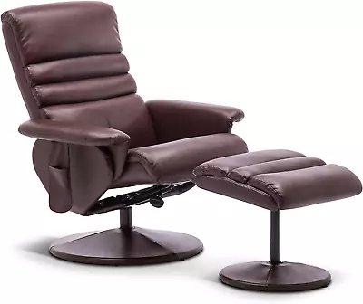 Recliner With Ottoman Reclining Chair With Massage 360 Swivel Living Room Chai • $343.99