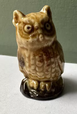 Vintage Wade Whimsie Owl - Porcelain - Made In England - No 14 - Circa 1972 • £4.99