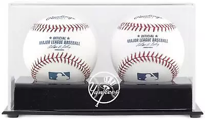 New York Yankees Deluxe Two Baseball Cube Logo Display Case - Fanatics • $39.99