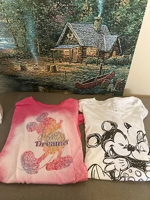 2 - Disney Design Small Graphic T-Shirts • $6.35