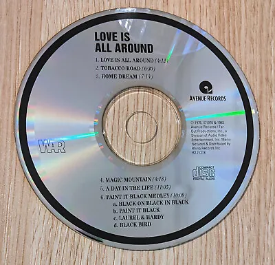 Eric Burdon & War – Love Is All Around 1993 CD Disc Only • £12.42