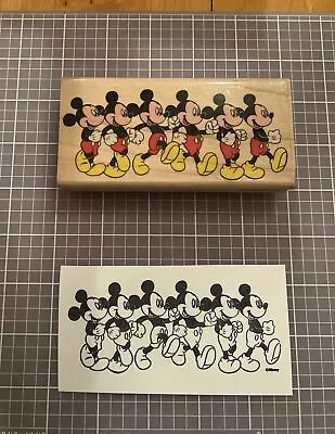 Disney Marching Mickey Mouse 421-F Rubber Stamp Rubber Stampede Walking Smiling • $6.89