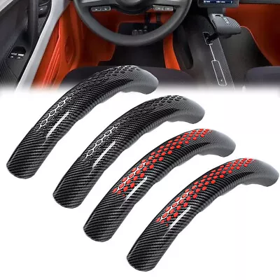 2x Carbon Fiber Universal Car Steering Wheel Booster Cover Non Slip Accessories • $24.41