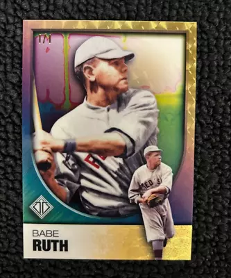 2023 Topps Transcendent Babe Ruth Icons Chrome SuperFractor 1/1 Boston Red Sox • $63