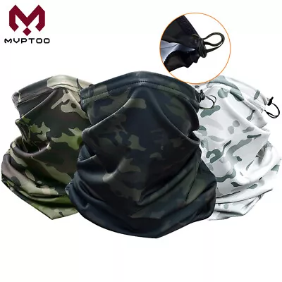 Multicam Camouflage Neck Gaiter Warm Tube Face Mask Sun Shield Bandana Headwear • $10.99