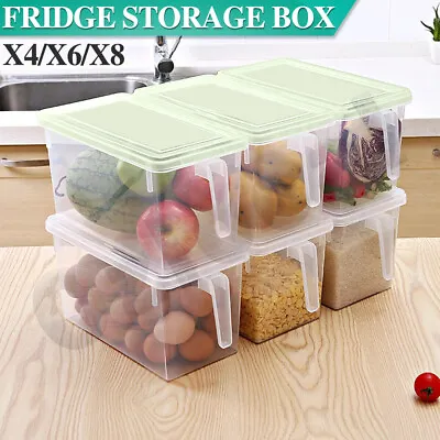 $35.69 • Buy 5L Refrigerator Storage Box Food Container Kitchen Freezer Fridge Organiser