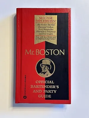 Mr. Boston Official Bartender’s And Party Guide - Hardcover Book • $1.75