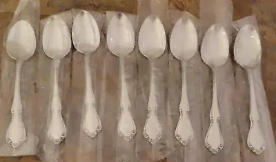 Oneida Chateau 8 Teaspoons Spoons Oneidacraft Deluxe Stainless Flatware Lot R • $32.99