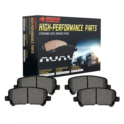 Rear Ceramic Brake Pads For Audi A3 Quattro Volkswagen Beetle Eos Golf GTI Jetta • $18