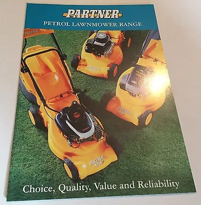 £8.75 • Buy PARTNER Petrol Lawnmower Range Electrolux Original 1980s Vintage Sales Brochure