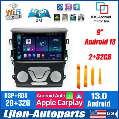 For Ford Fusion Mondeo 2013-2016 2+32G Android 13 Car Radio Carplay GPS Navi MP5 • $146.01