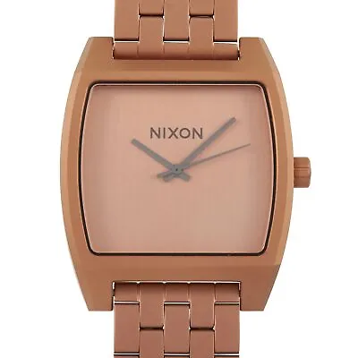 Nixon Time Tracker Matte Copper/Gunmetal 37mm Stainless Steel Watch A1245-316... • $100